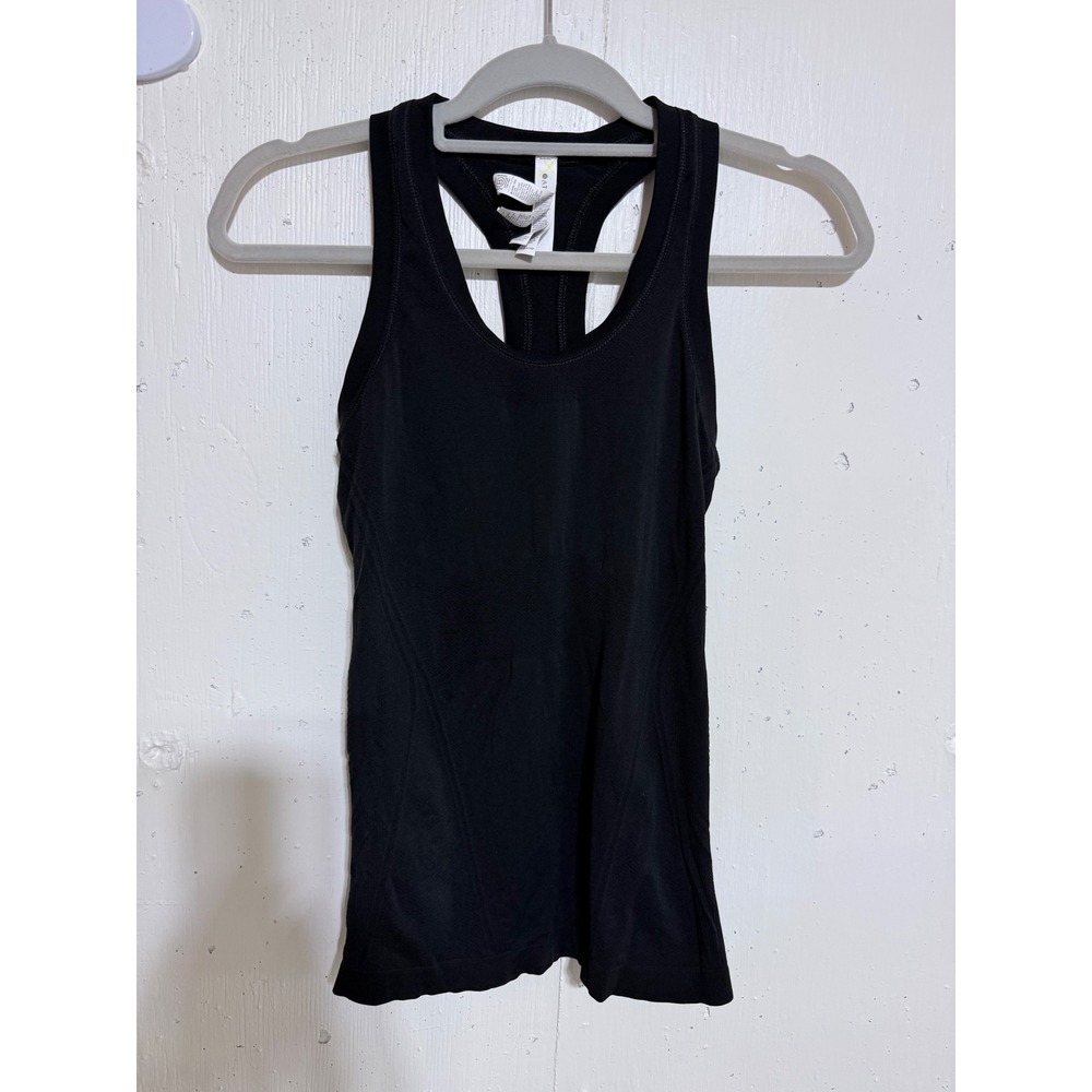 Athleta Momentum Tank Black Racerback Seamless Athletic Top XXS